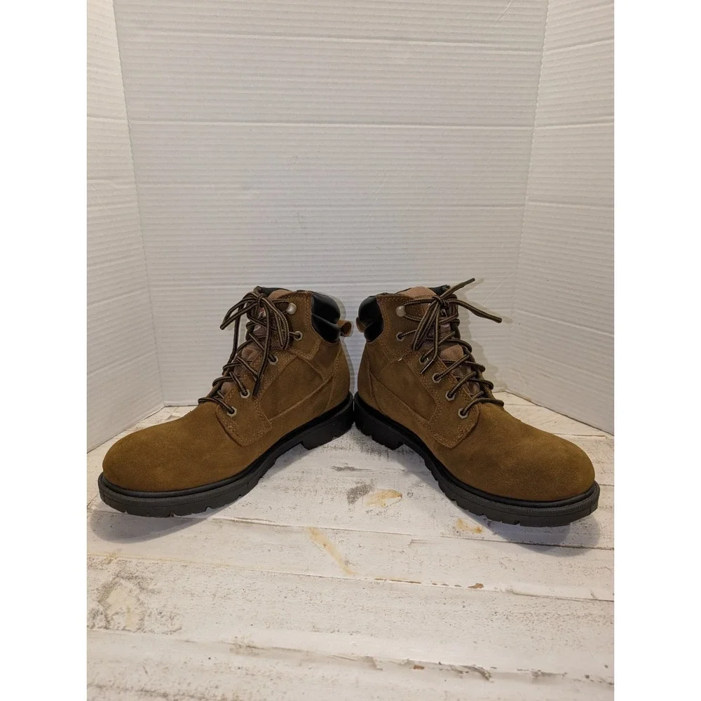 Brahma Leather Suede Waterproof Work Boots Men's Size 10W #MNBR0544411